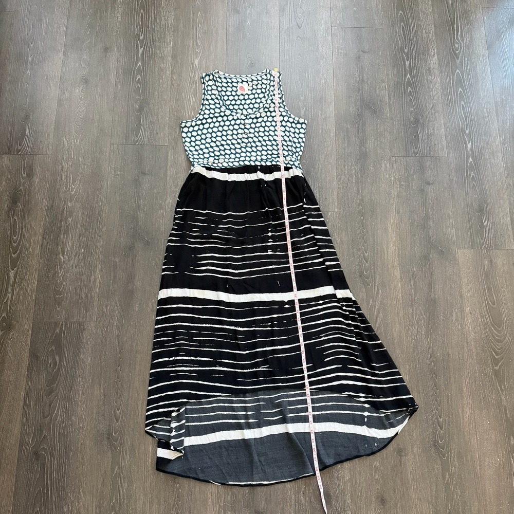 Anthropologie Lilka Mixed Print Maxi Dress Medium Boho Resort Travel‎ Artsy - Picture 6 of 7